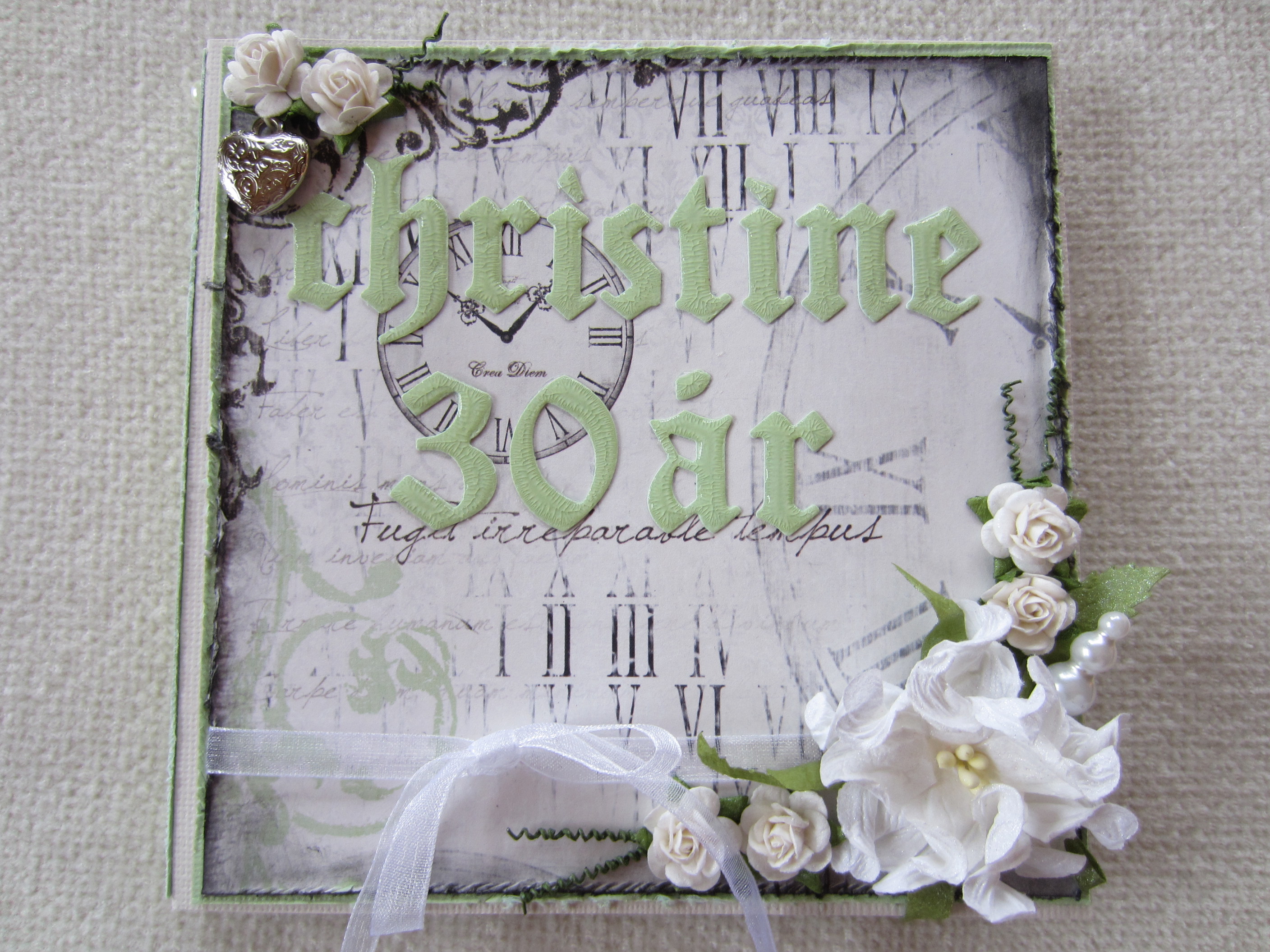 Mintgrönt grattiskort – Papper från Maja Design