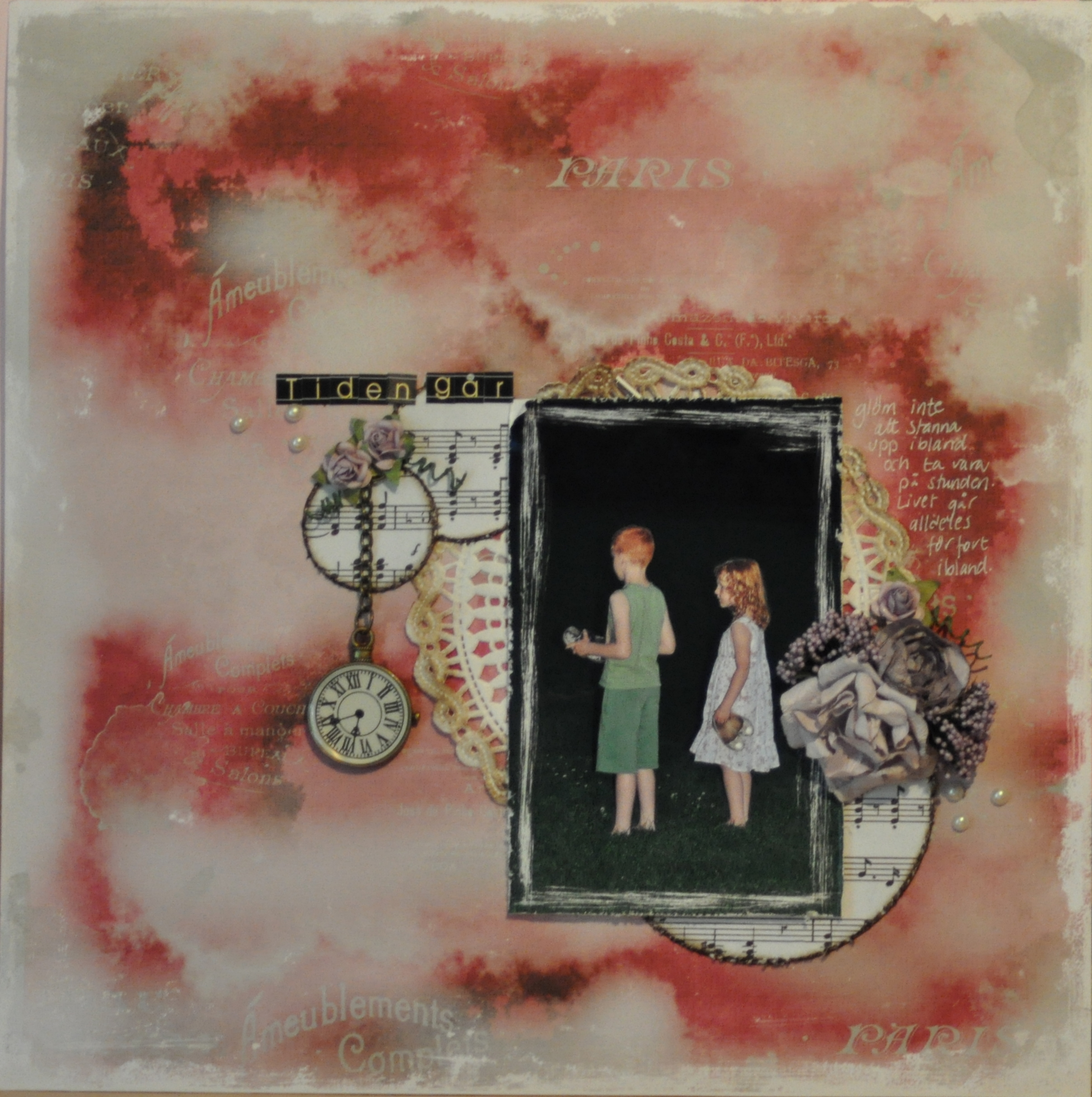 Tiden går – Magnolia Layout