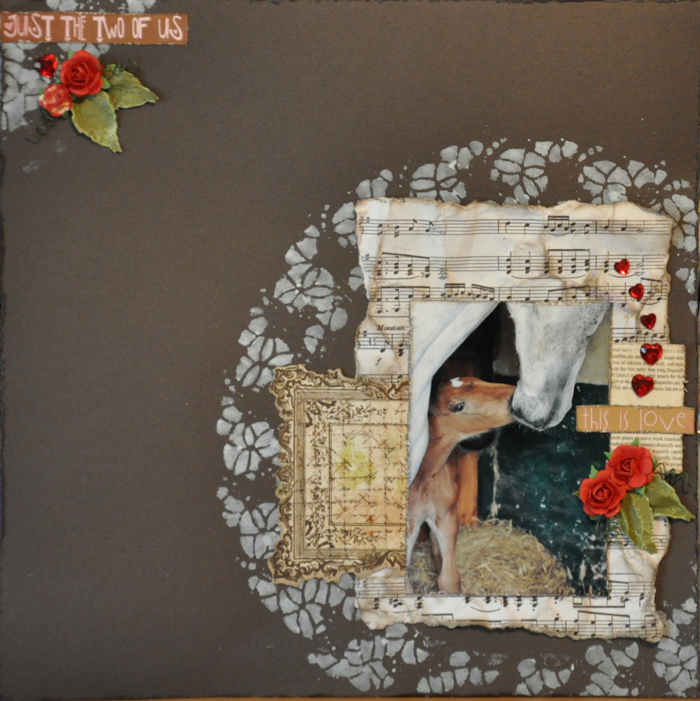 Layout med Distress stain