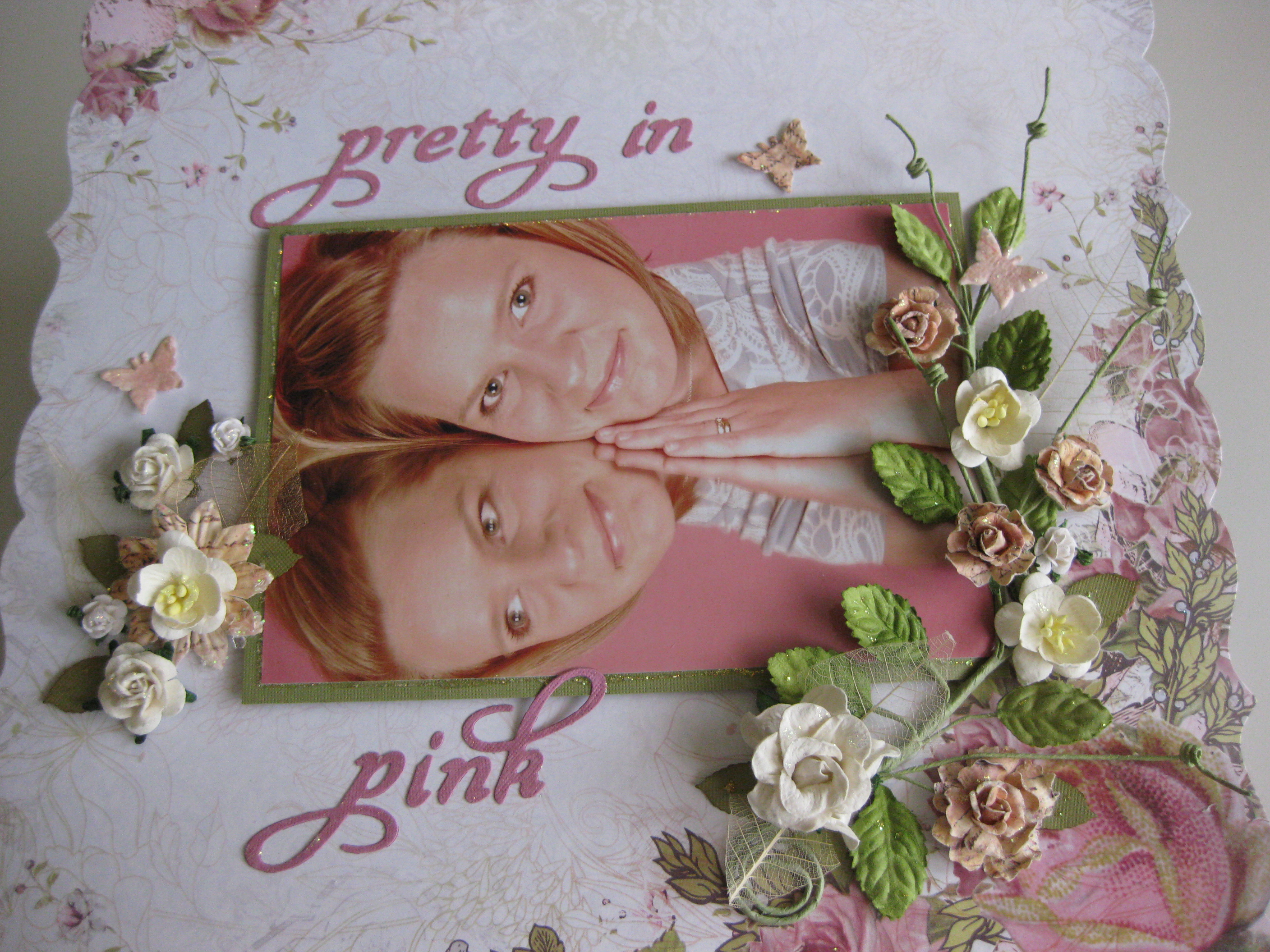 Pretty in pink – LO – Scrapbooking