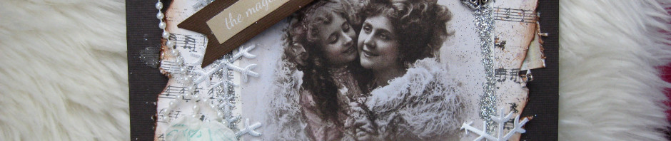 Julkort i vintagestil