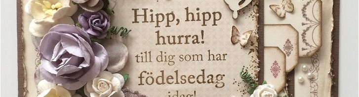 Vintage grattis kort