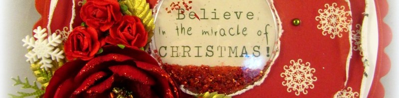 Runda julkort med shakerfönster