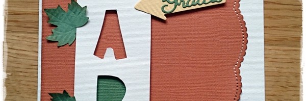 Enkelt kort till far i höstens färger.