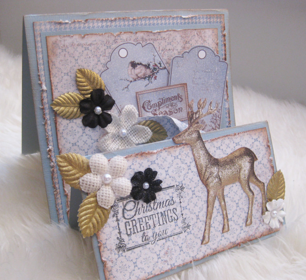 Julkort med Maja Design papper