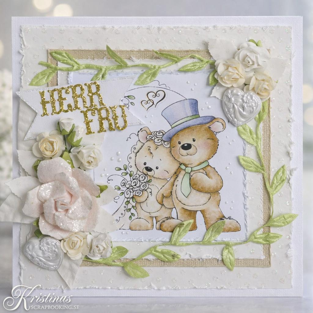 Romantiska bröllopskort