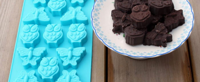 Egen RAW choklad i silikonform