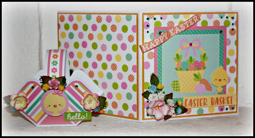 Påskkort och en liten korg