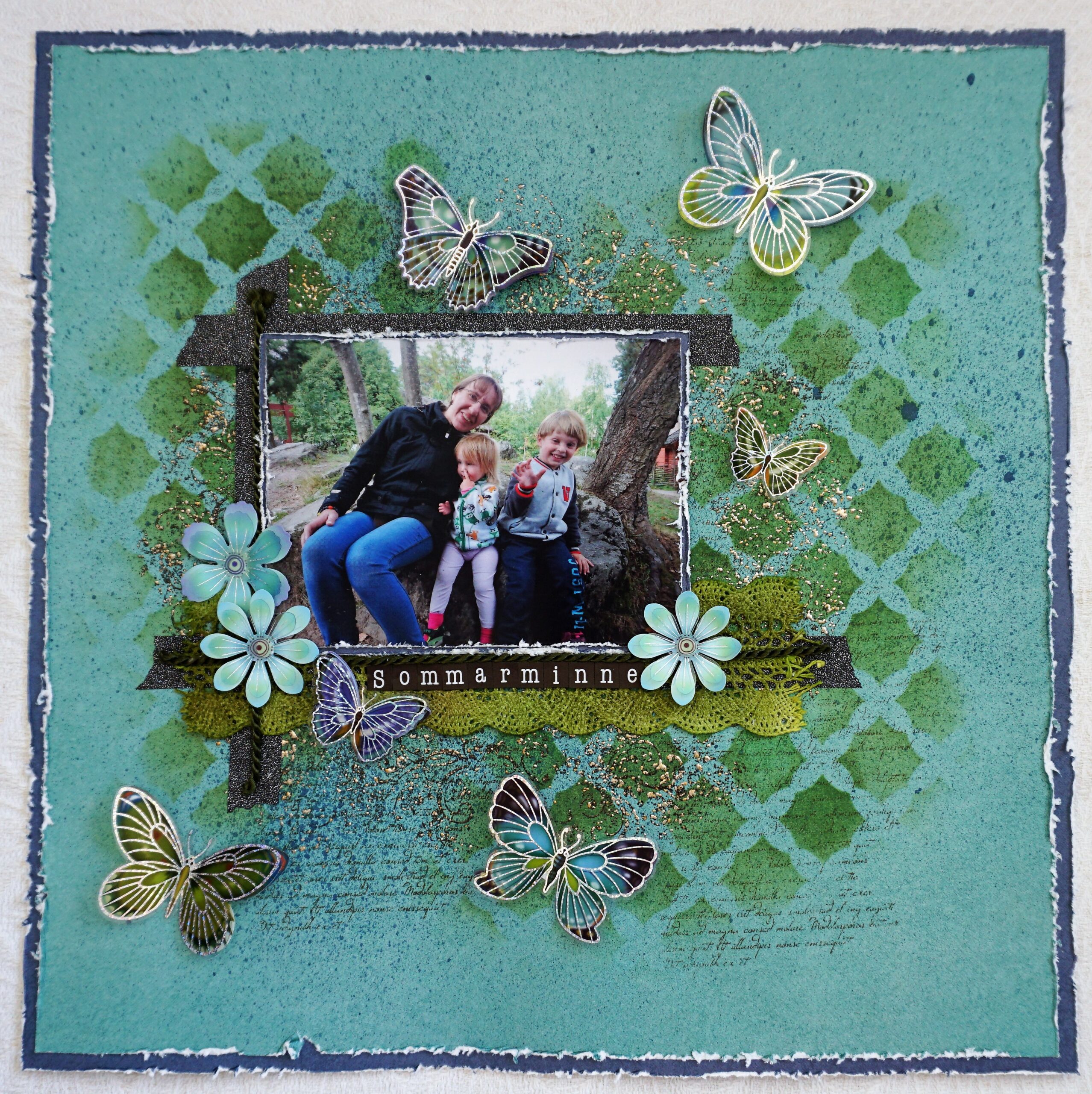 Sommarminne med klistermärken