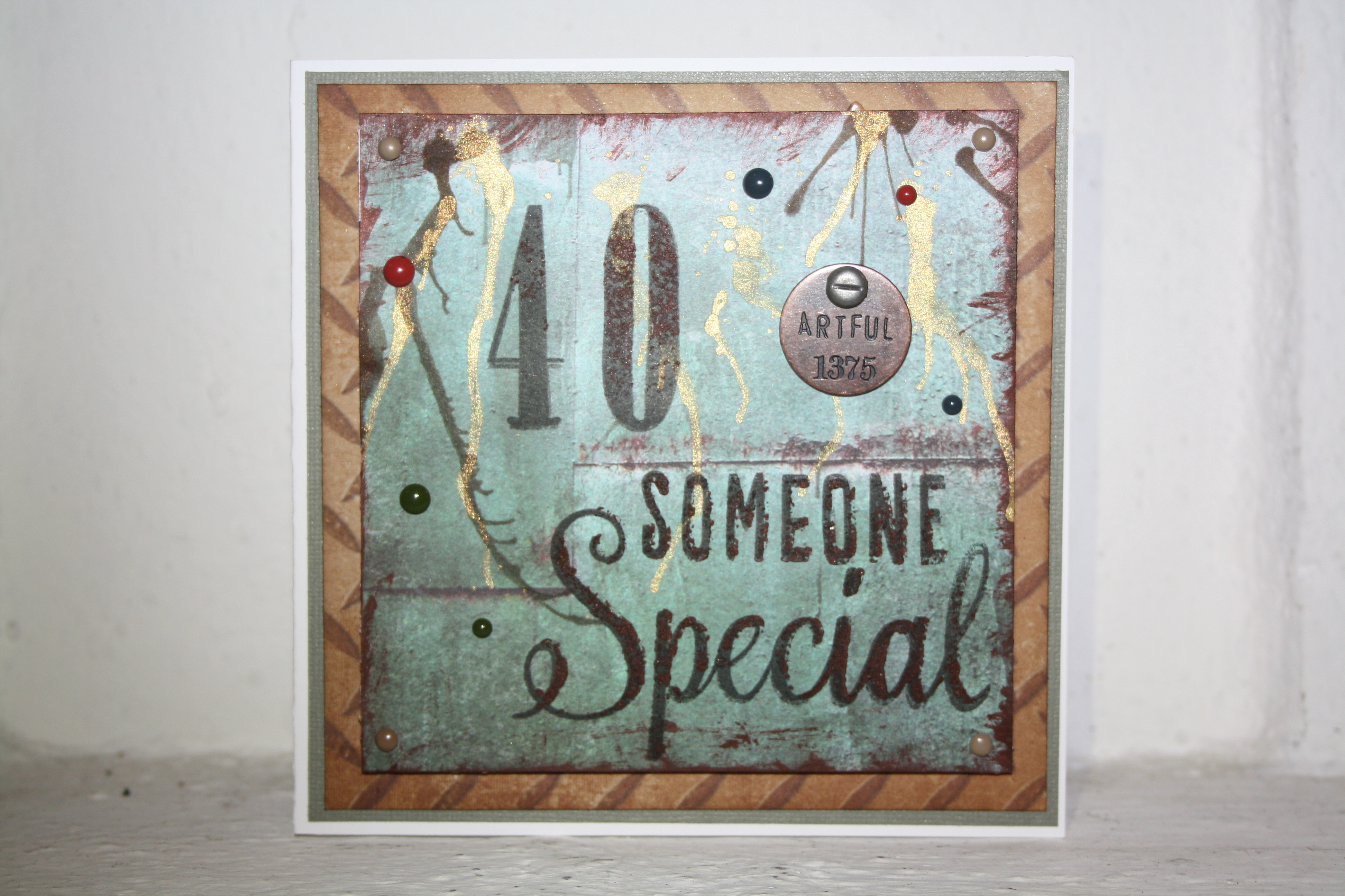 Manligt kort med industrikänsla