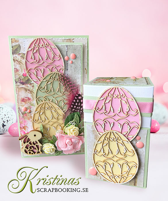 Påskens lyxiga godisask med matchande kort