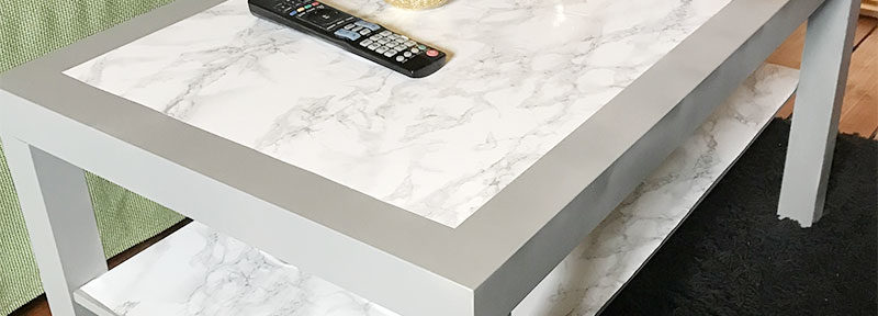 DIY – Bord med Dekorplast, bladguld & bladmetall