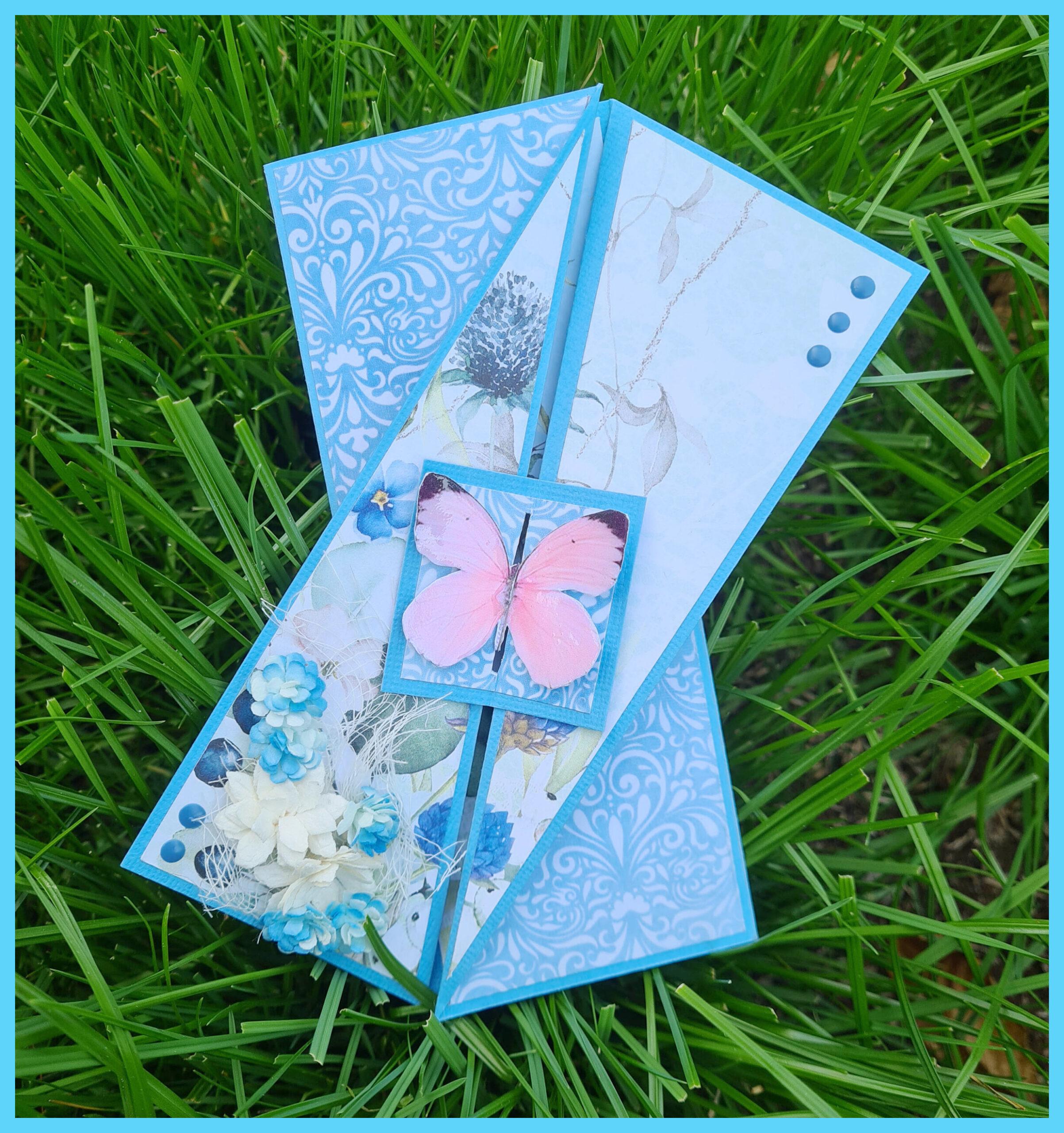 Diagonal fold card – Häftig kortvikning