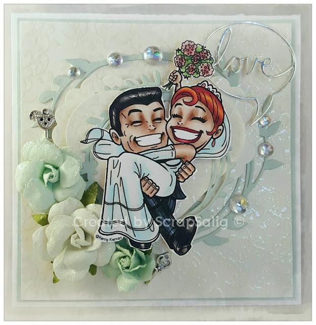 Bröllop i glittrigt vitt