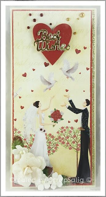 Bröllop i rött och creme