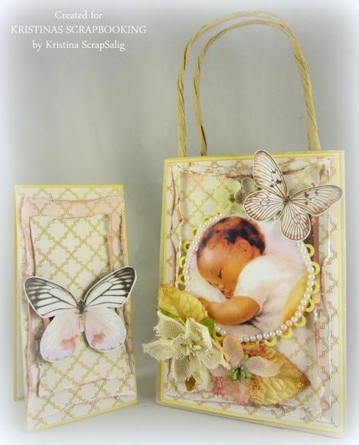 Presentpåse + kort till babyn