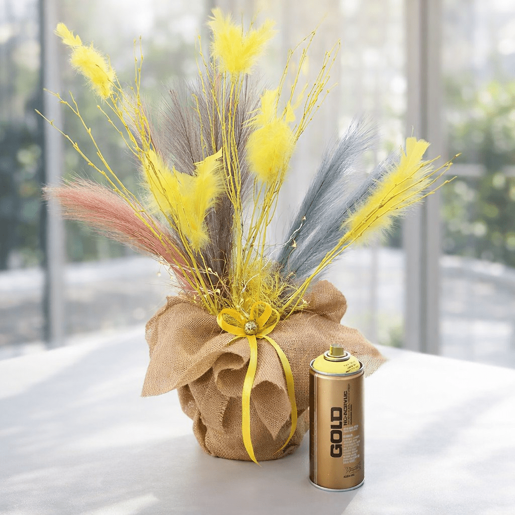 Påskris Med Gula Grenar