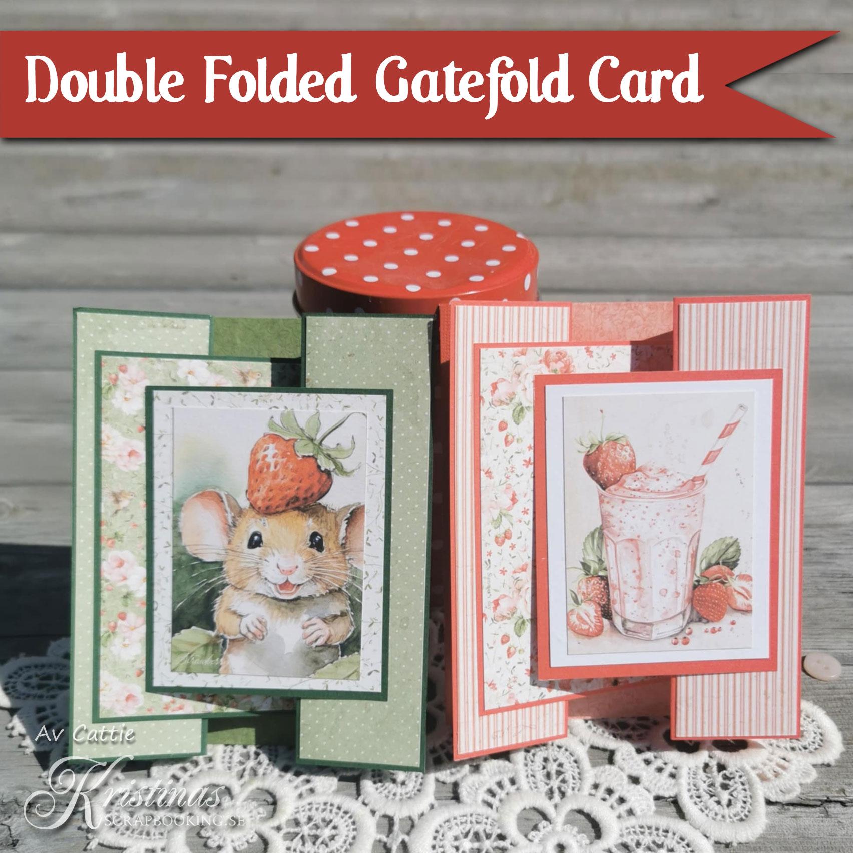 Tutorial Kortvikning – Överlappande Gatefold Card