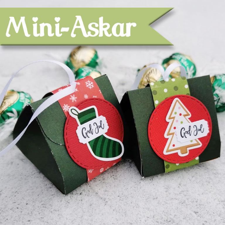 Liten ask för julgran eller Nyårsdukning